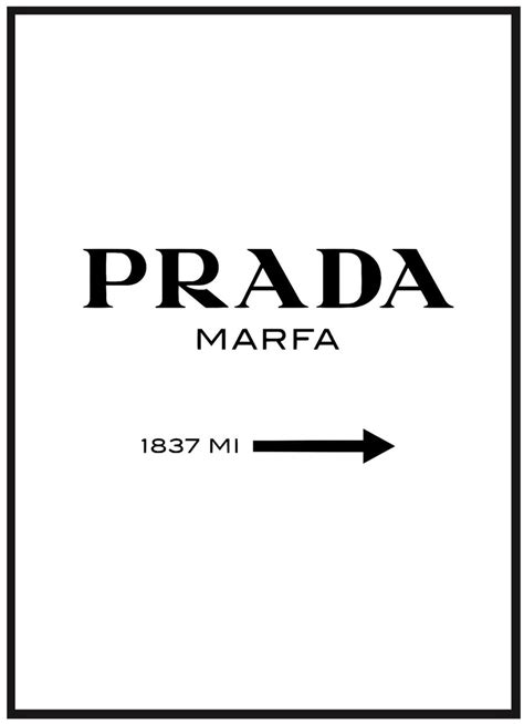 plakat szpilki prada|Prada Marfa Poster .